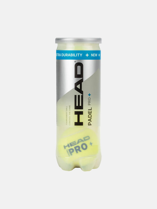 HEAD PRO+ PADEL BALLS CAN OF x3