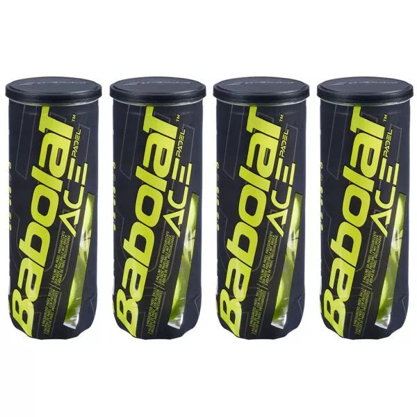 BABOLAT ACE PADEL BALLS CARTON OF 24 CANS
