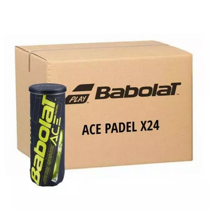 BABOLAT ACE PADEL BALLS CARTON OF 24 CANS