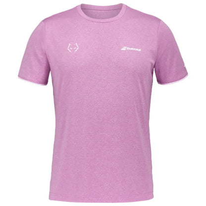 BABOLAT JUAN LEBRON CREW NECK T SHIRT FW25 PINK