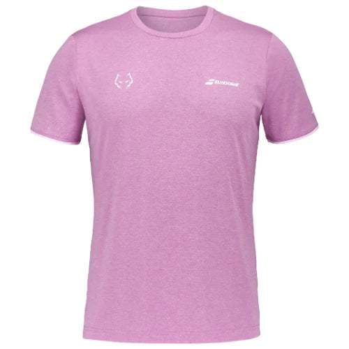 BABOLAT JUAN LEBRON CREW NECK T SHIRT FW25 PINK