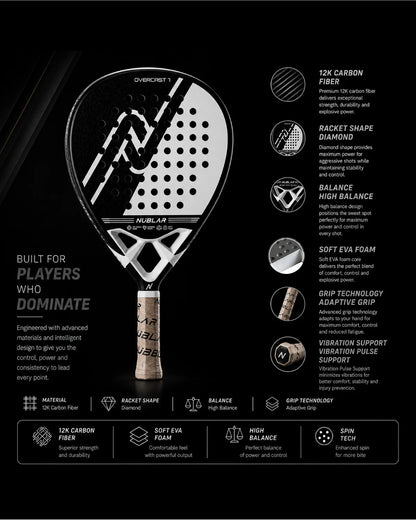 NUBLAR OVERCAST 7 PADEL RACKET