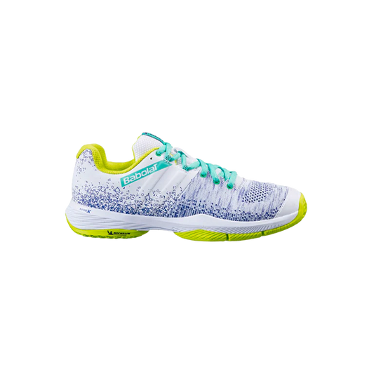 BABOLAT SENSA WOMEN'S PADEL SHOES - (WHITE SPRINGBUD)