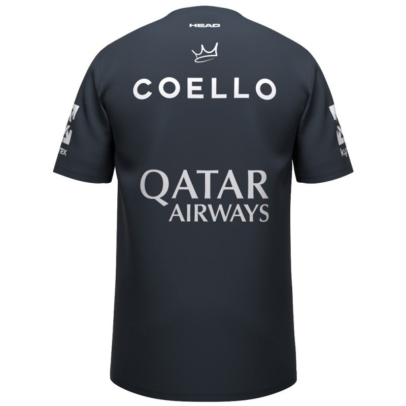 HEAD COELLO PRO T SHIRT (NAVY BLUE)