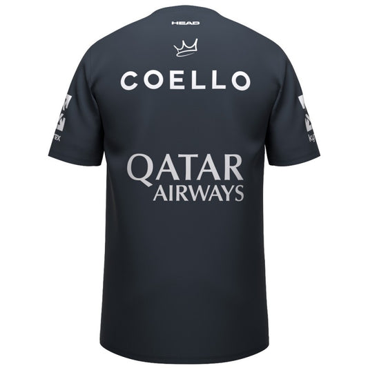 HEAD COELLO PRO T SHIRT (NAVY BLUE)