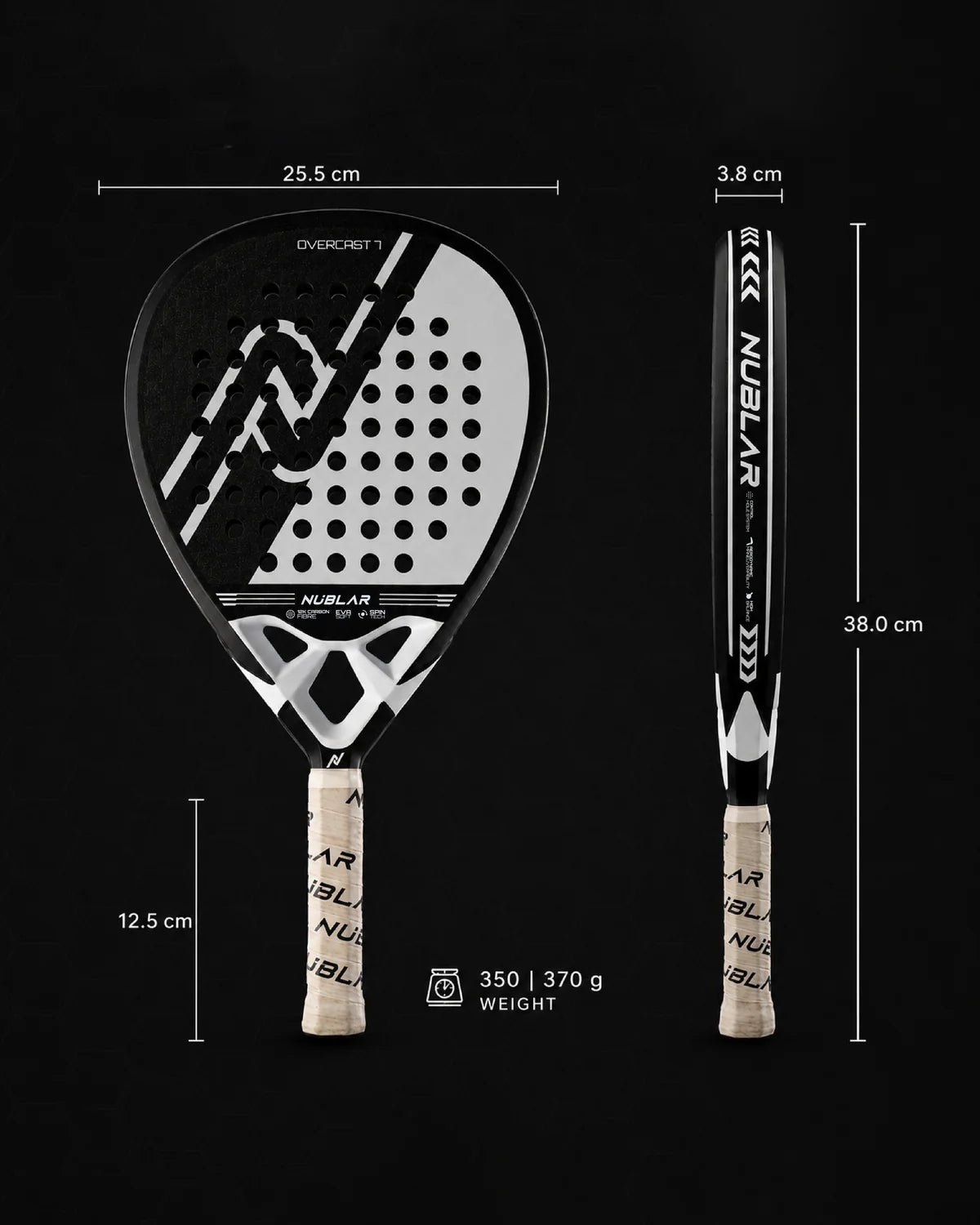 NUBLAR OVERCAST 7 PADEL RACKET